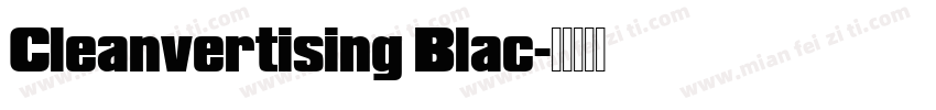 Cleanvertising Blac字体转换